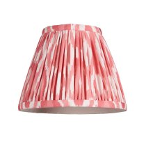 Laredo Coral Pink 16cm Shade Wood Table Lamp In Marlin Blue