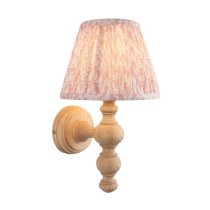 Lincoln Peachy Keen 20cm Shade Wood Wall Light In Natural Ash