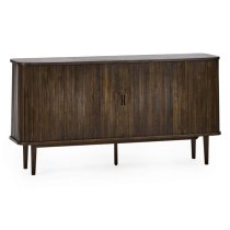 Allen Wooden Sideboard With 2 Sliding Doors 2 Drawers In Dark Oak