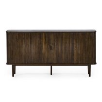 Allen Wooden Sideboard With 2 Sliding Doors 2 Drawers In Dark Oak