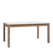 Waldorf Wooden Extending Dining Table in Light Grey And Oak