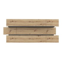 Kanata Wooden Rectangular Wall Shelf In Artisan Oak