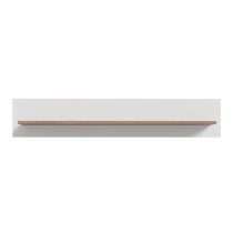 Waldorf Wooden Wall Shelf In Light Grey And Oak