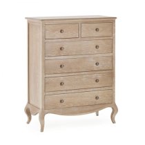 Caitlyn Wooden Chest Of 5 Drawers In Limed Oak