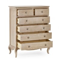 Caitlyn Wooden Chest Of 5 Drawers In Limed Oak