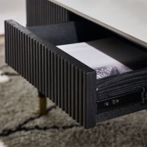 Laurel Stone Coffee Table With 2 Drawers In White Marble Effect