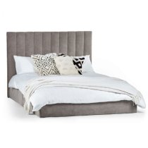 Edison Chenille Fabric King Size Bed In Sahara