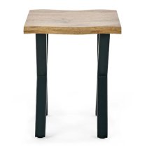 Halifax Wooden Lamp Table Square In Oak