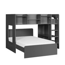 Ocala Wooden Midsleeper Bunk Bed With Underbed In Anthracite