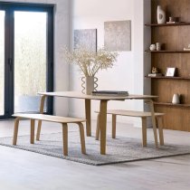 Kanata Wooden Dining Table Rectangular In Oak