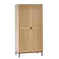 Sarnia Wooden Wardrobe With 2 Doors In Natural