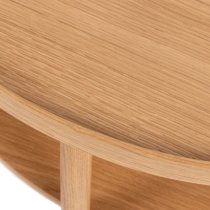 Budapest Wooden Coffee Table Round In Oak