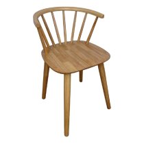 Ithaca Oak Wooden Dining Chairs In Pair