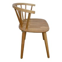 Ithaca Oak Wooden Dining Chairs In Pair