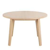 Agnano Wooden Coffee Table Round In White Oak