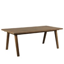 Agnano Wooden Dining Table Rectangular In Smoked Oak