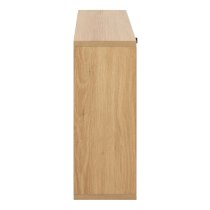 Abilene Wooden Shoe Storage Cabinet With 1 Flip Door In Oak