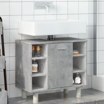 Putnam Wooden Vanity Unit With 1 Door In Concrete Grey