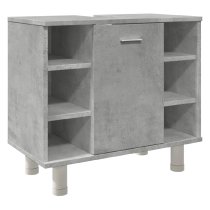 Putnam Wooden Vanity Unit With 1 Door In Concrete Grey