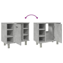 Putnam Wooden Vanity Unit With 1 Door In Concrete Grey