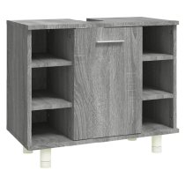 Putnam Wooden Vanity Unit With 1 Door In Grey Sonoma