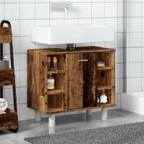 Putnam Wooden Vanity Unit With 1 Door In Brown Oak