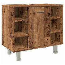 Putnam Wooden Vanity Unit With 1 Door In Brown Oak