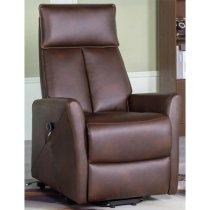 Liberty Electric Faux Leather Lift And Tilt Reclining Chair In Tan