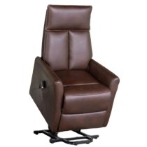 Liberty Electric Faux Leather Lift And Tilt Reclining Chair In Tan