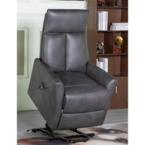 Liberty Electric Faux Leather Lift And Tilt Reclining Chair In Grey