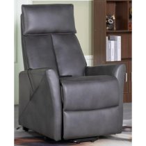 Liberty Electric Faux Leather Lift And Tilt Reclining Chair In Grey