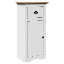 Potsdam Wooden Bathroom Cabinet With 1 Door 1 Drawer In White Oak