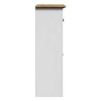 Potsdam Wooden Bathroom Cabinet With 1 Door 1 Drawer In White Oak