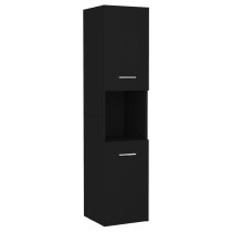 Preston Wooden 60cm Bathroom Furniture Set In Black