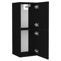 Preston Wooden 60cm Bathroom Furniture Set In Black