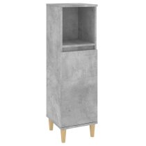 Pueblo Wooden 3 Piece Bathroom Furniture Set In Concrete Grey