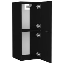 Preston Wooden 90cm Bathroom Furniture Set In Black White