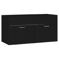 Preston Wooden 90cm Bathroom Furniture Set In Black White