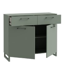 Sarnia Wooden Sideboard With 2 Doors 2 Drawers In Sage Green