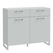 Sarnia Wooden Sideboard With 2 Doors 2 Drawers In Light Grey