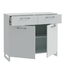 Sarnia Wooden Sideboard With 2 Doors 2 Drawers In Light Grey