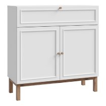 Waldorf Wooden Sideboard With 2 Doors 1 Drawer In Light Grey Oak