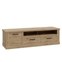 Caneadea Wooden TV Stand With 1 Door 2 Drawers In Artisan Oak