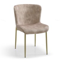 Primm Fabric Dining Chair In Champagne