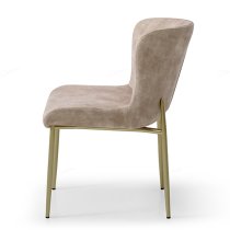 Primm Fabric Dining Chair In Champagne