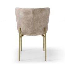 Primm Fabric Dining Chair In Champagne