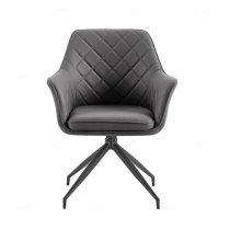 Alcoa Faux Leather Dining Chair In Grey