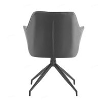 Alcoa Faux Leather Dining Chair In Grey