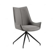 Zurich Faux Leather Dining Chair In Grey