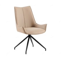 Zurich Faux Leather Dining Chair In Mink